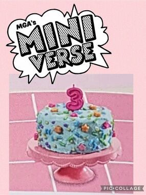 Birthday Confetti Cake Miniverse Make it Mini From Scratch series 3 MGA candles